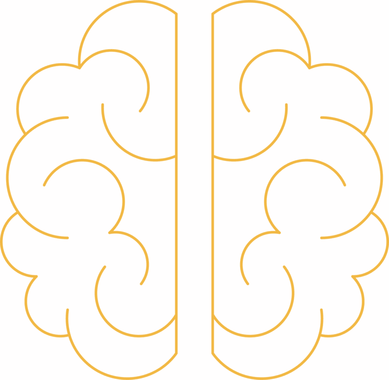 Icon of a human brain viewed from above
